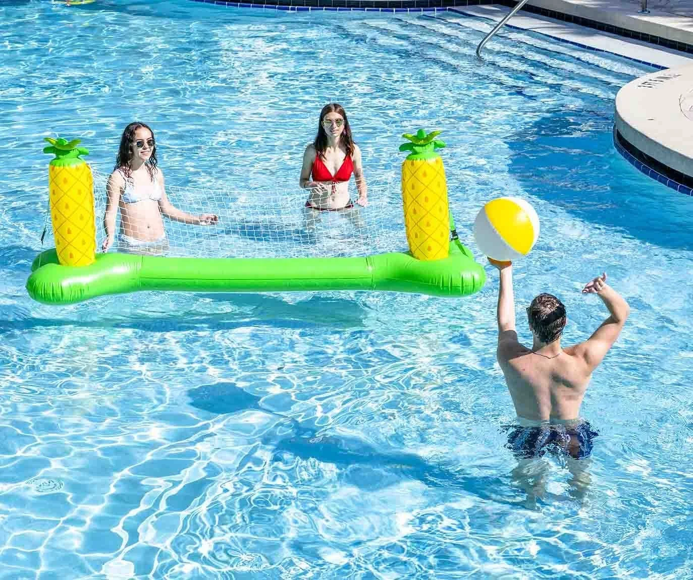 Inflatable Volleyball Net Pool Float Swimming Pool Game For Water Fun