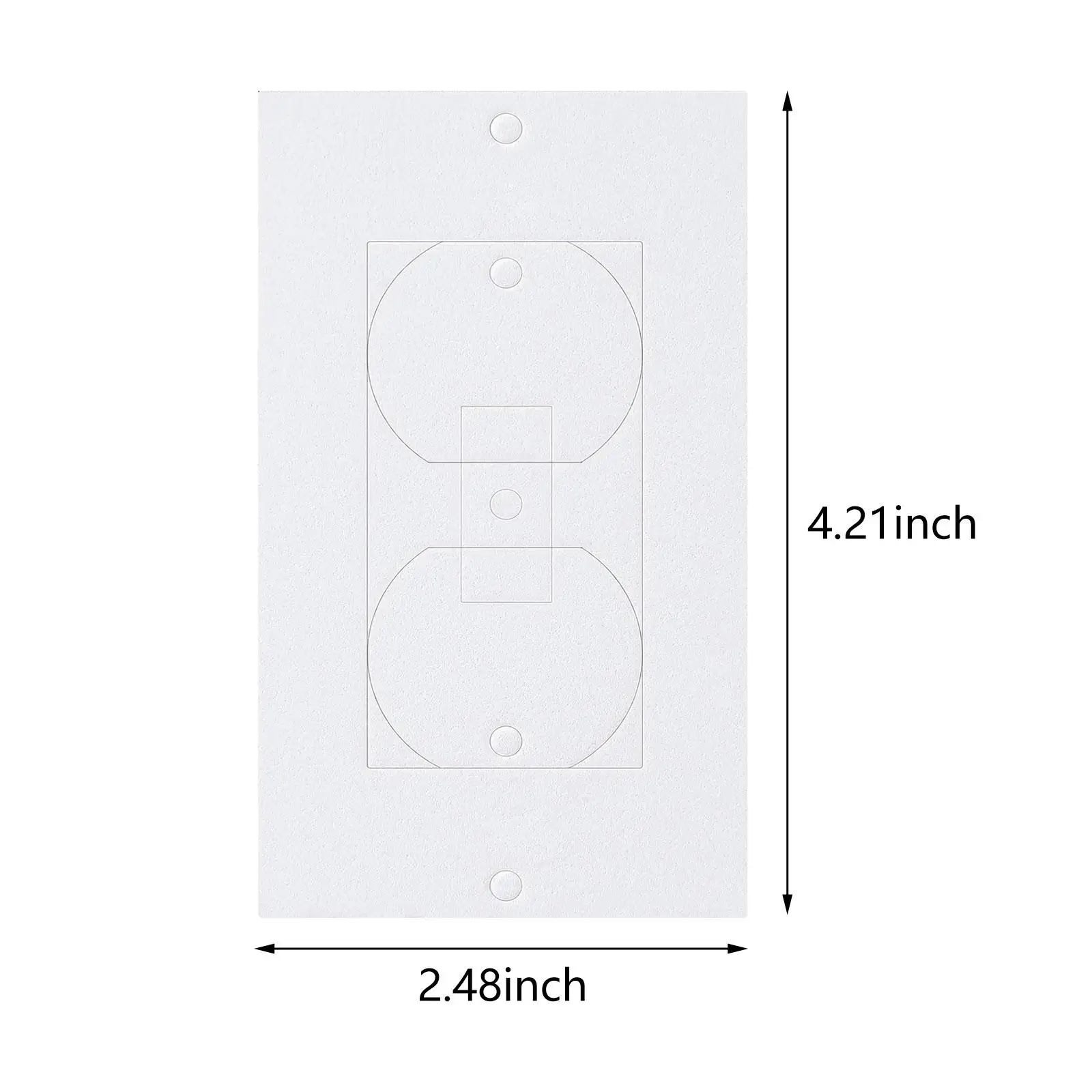 Electrical Outlet Insulation Pads Easy Install EVA Wall Plate Sealer Draft Protection for Bedroom Use