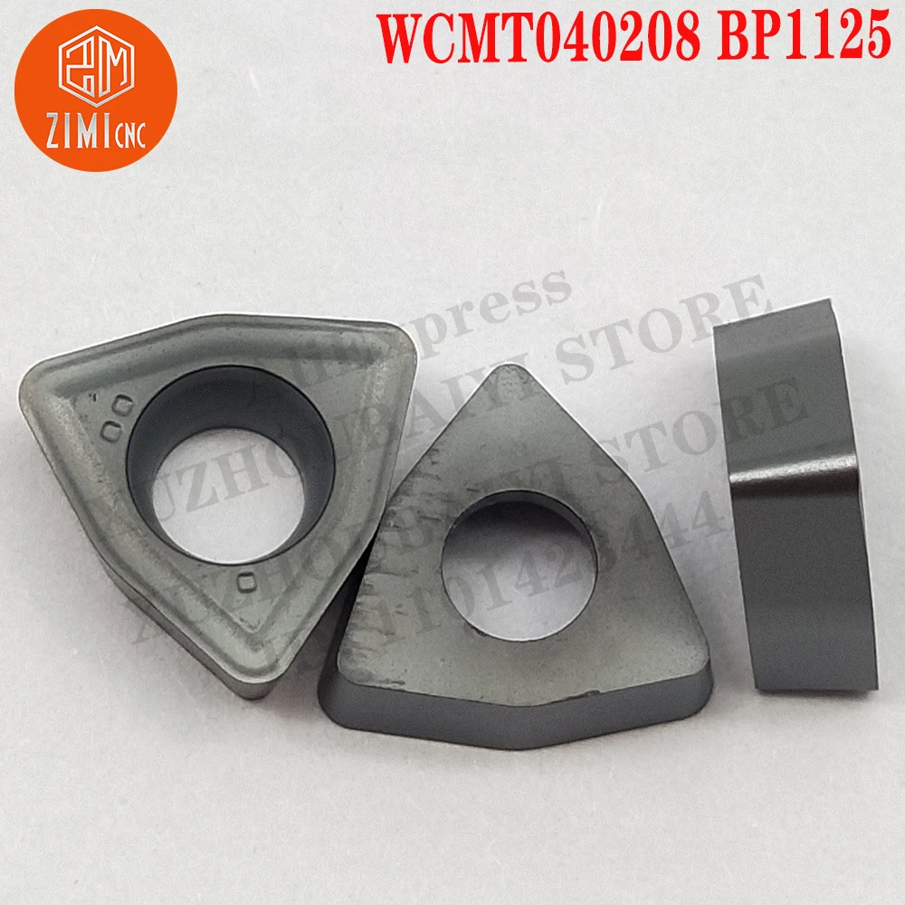 WCMT040208 BP1125 WCMT 040208 Carbide U Drill Inserts Indexable Turning Tools Cutter Lathe U-Drill Blade CNC tools cutting tools