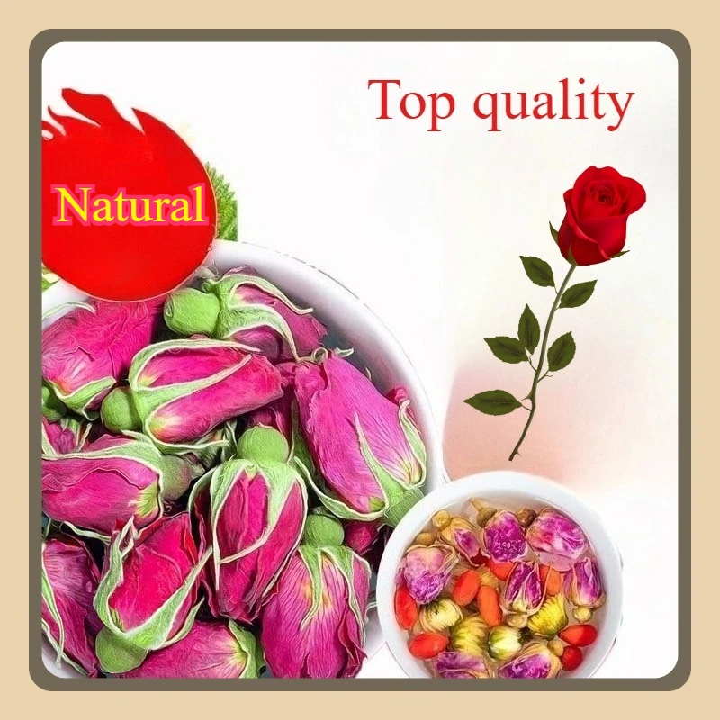 

High Quality Natural Rose Buds Fresh Beauty Care Health Preservation Fragrant Tea Dried Flowers Table Decoration for Wedding