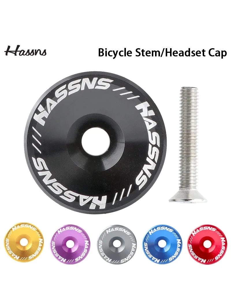 AliExpress NONE HASSNS Mtb Power Cap Stem Cap Bicycle Headset Top Cover For Mountain Road Bike Table Cover Aluminium Alloy Steering Series Top