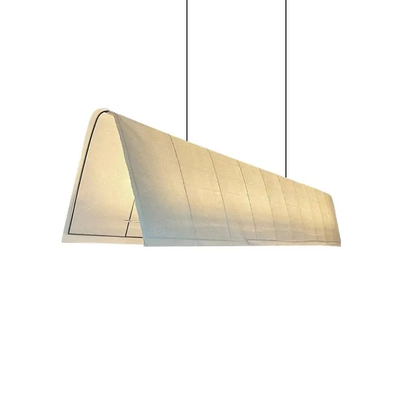 

Japanese chandelier dining table designer wabi-**** retro cafe dining rectangular dining table lamp club meeting room