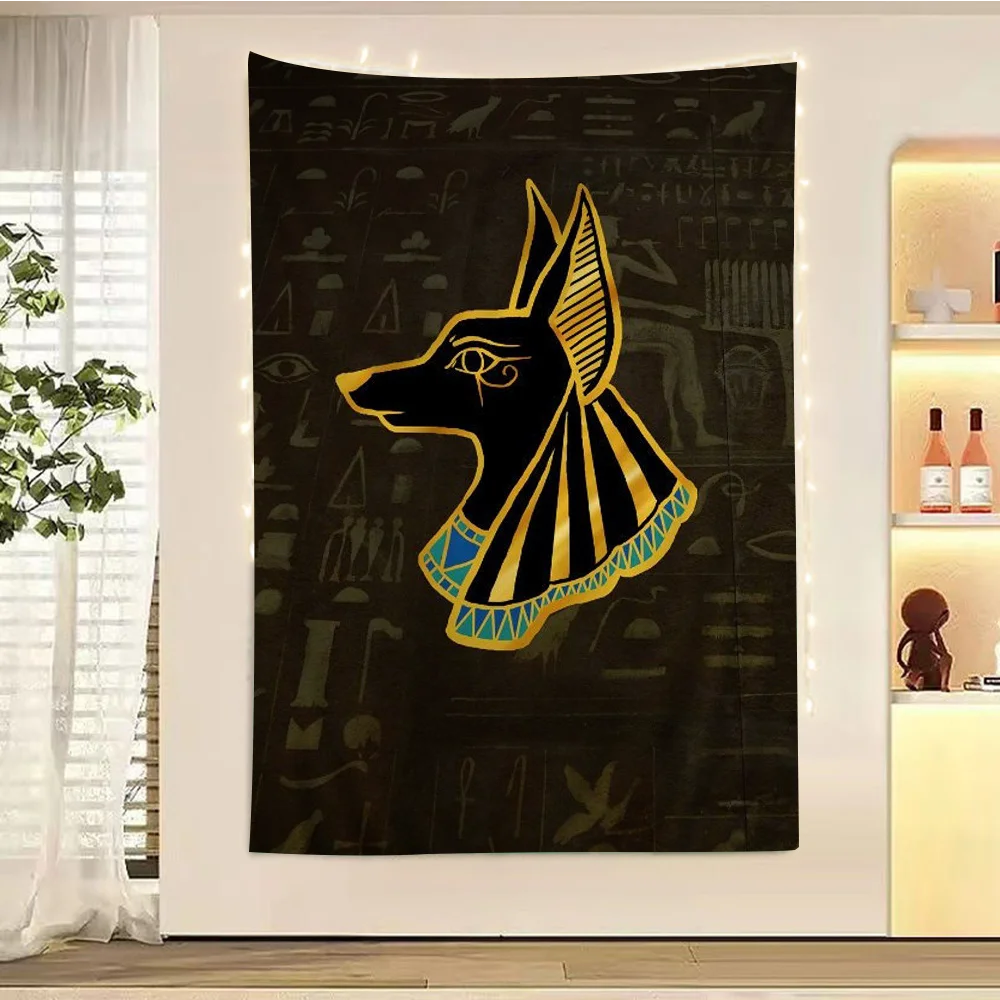 

Gods Of Egypt Anubis Hanging Bohemian Tapestry Bohemian Wall Tapestries Mandala Kawaii Room Decor