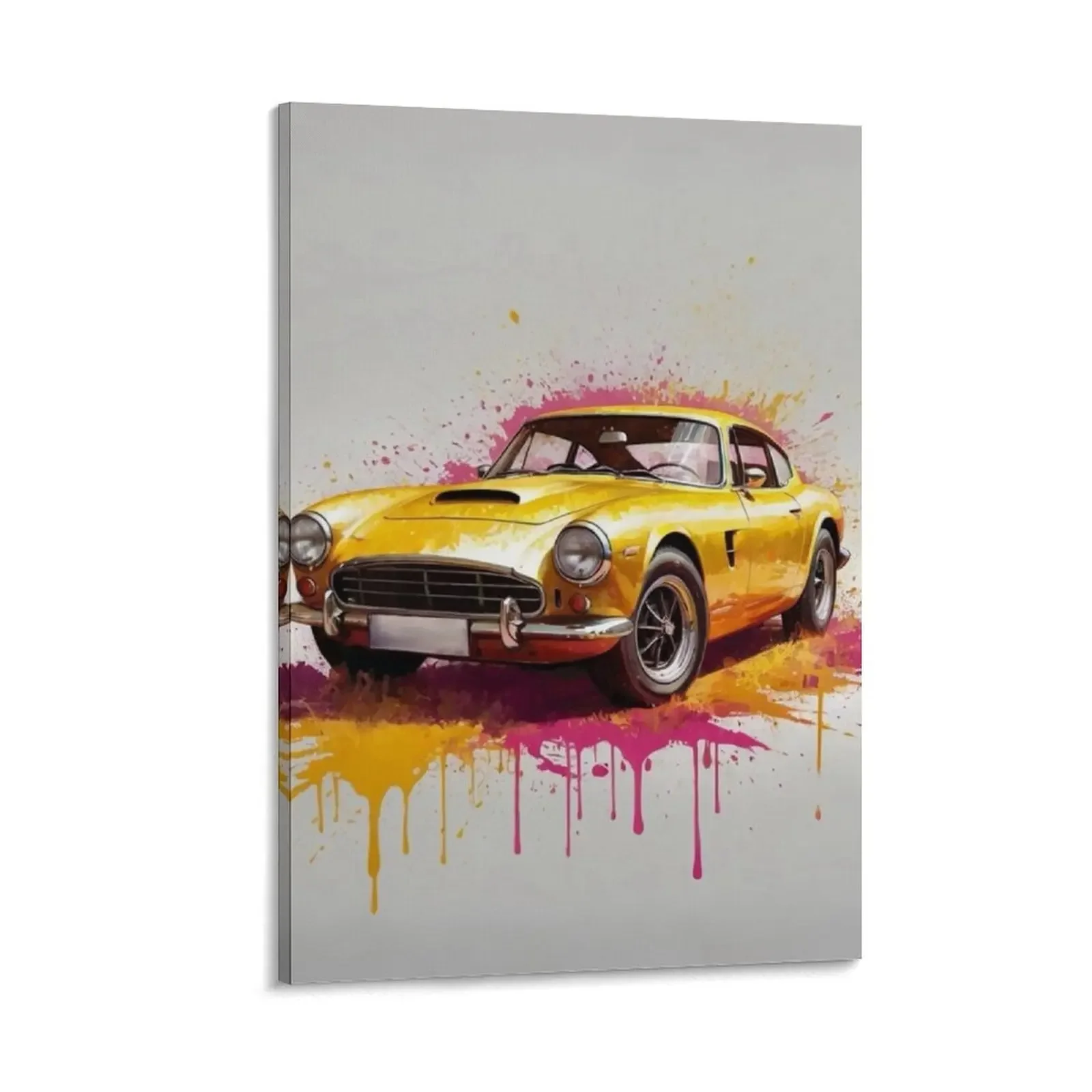 

Gold Car Paint Explosion Canvas Painting poster mural anime poster vintage home decor