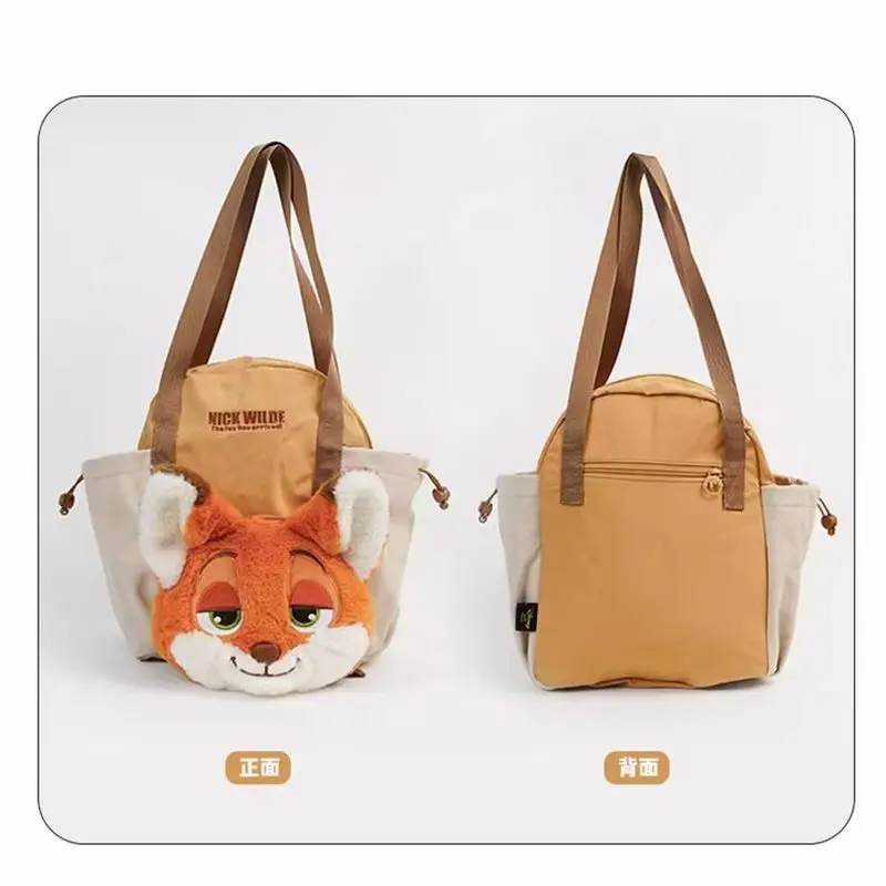 กระเป๋าเป้สะพายข้างลายตัวละครจากดิสนีย์ ซูโทเปีย จูดี้ แรบบิท และ นิค ฟ็อกซ์ ของแท้ ขนาดใหญ่ ใส่ของได้เยอะ