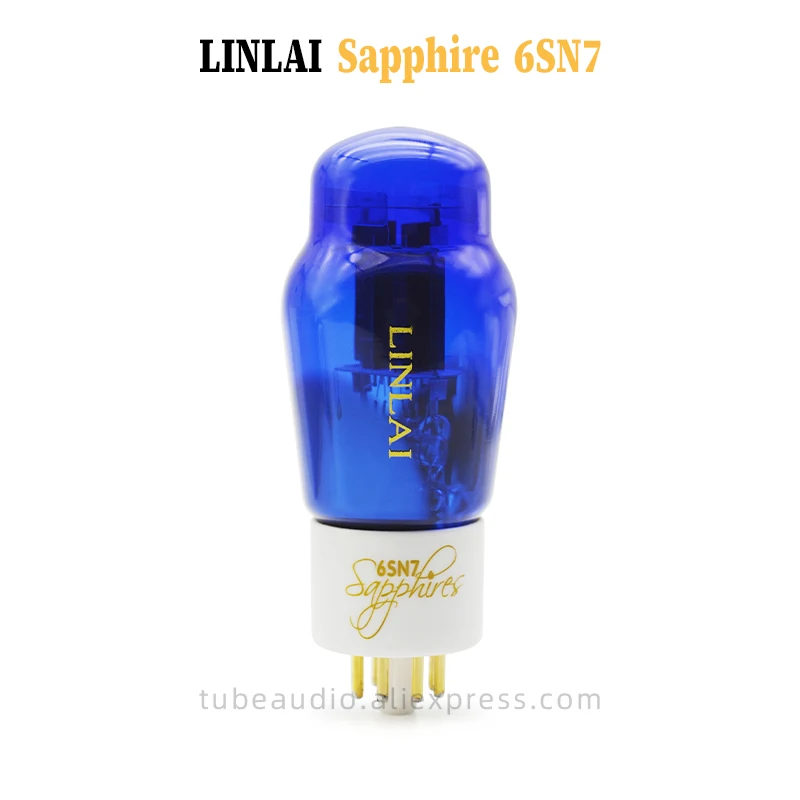 linlai Sapphire 6SN7 Tube  upgraded CV181/6H8C/ECC32/6N8P/6SN7 Matched Pair Gift Box Qality Guaranteed