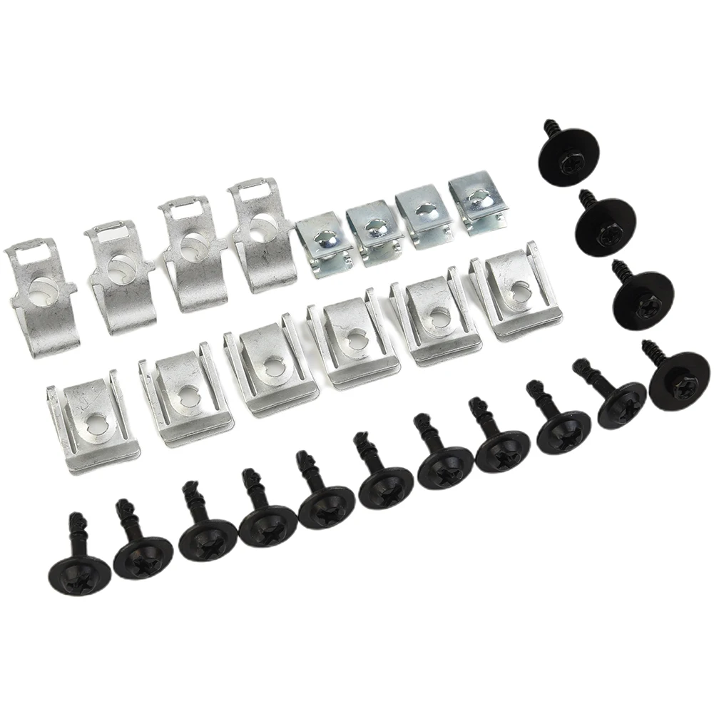 28pcs Mixed/Set Engine Hood Screw Set ENGINE-UNDERTRAY UNDER COVER CLIPS FITTING KIT For -Audi A4 B8 A5 8T Car Accessorry