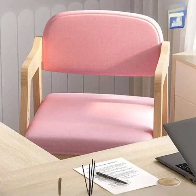 Pine Wooden Liftable Chairs Study Portable Childrens Chair Comfortable Armchair Designer Chairs Modern Aesthetic Chair Wood Kids