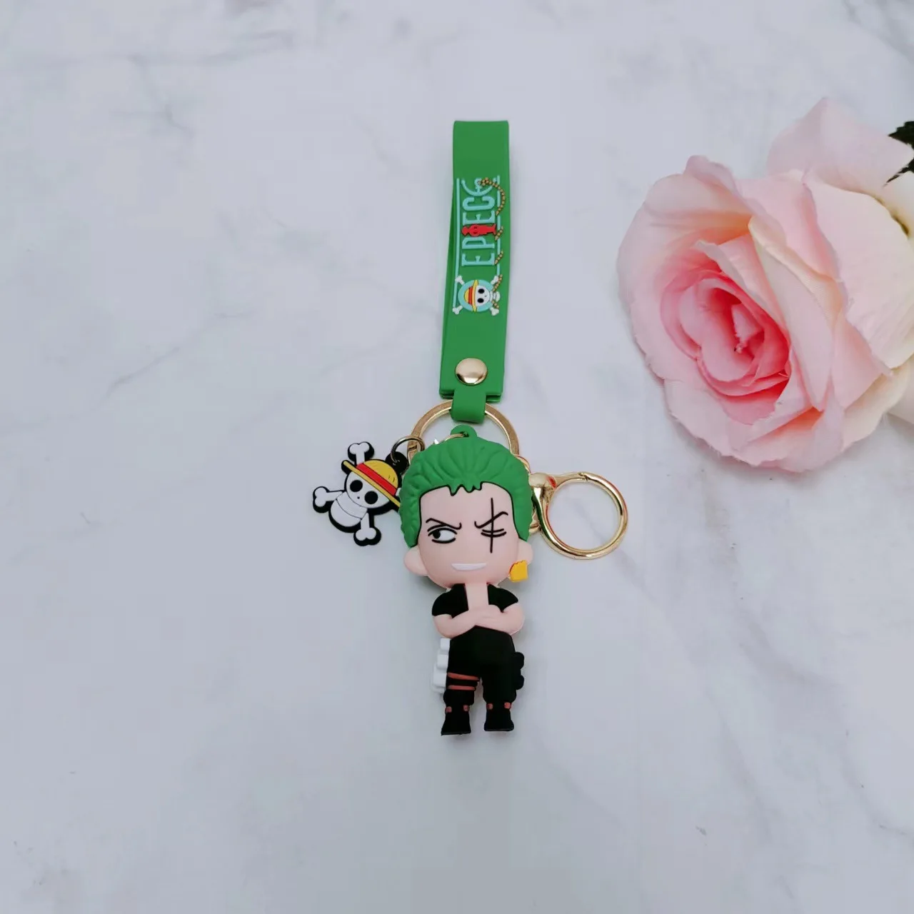 Cartoon Anime One piece Anime Character Luffy Nami Chopper Keychain Pop Key Chain Accessory Bag Pendant Girl Gift Jewelry Wholes