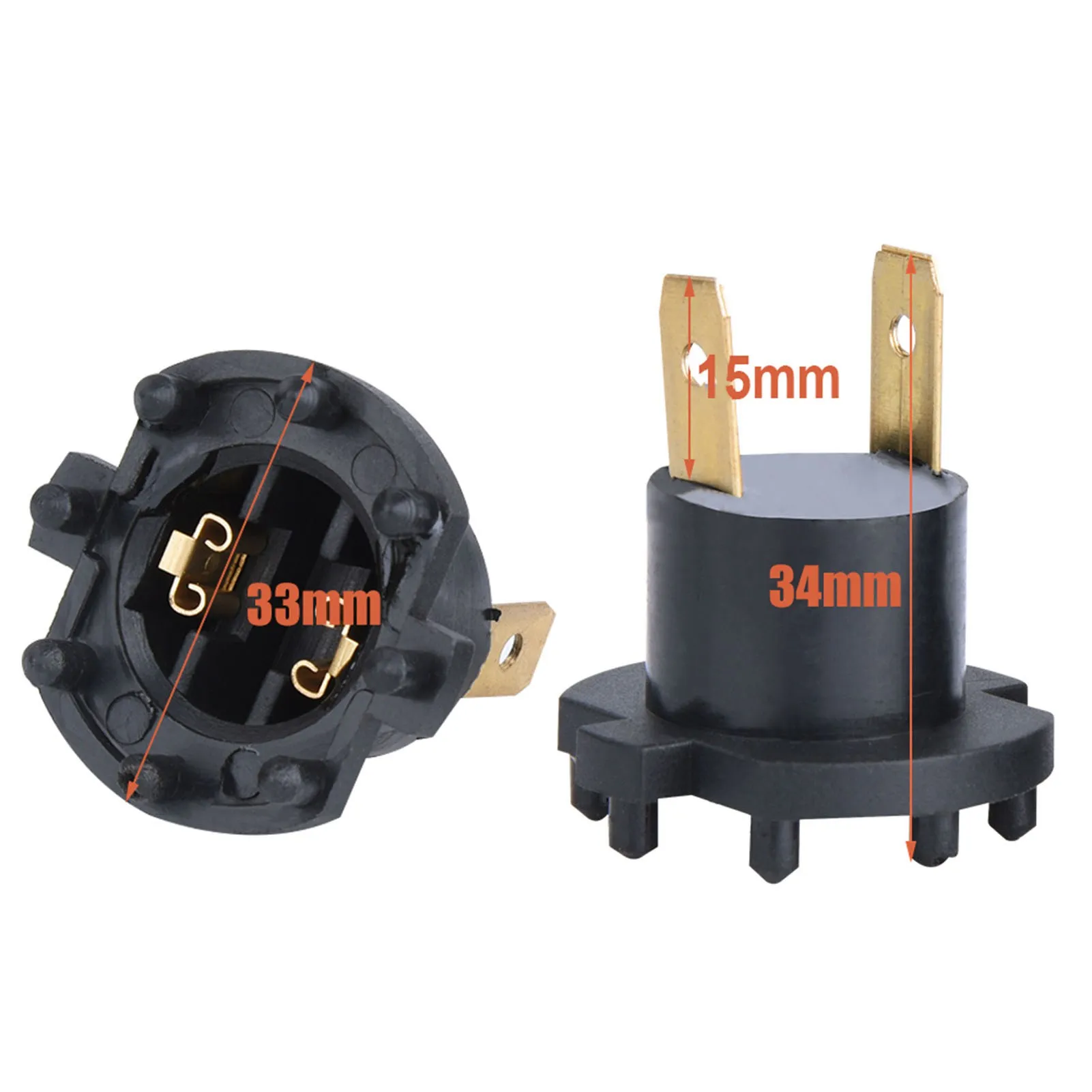 1 Pair of Headlight Socket Bulb Holder Adapter for Mazda 3 5 Kawasaki Aprilia B28V510A3