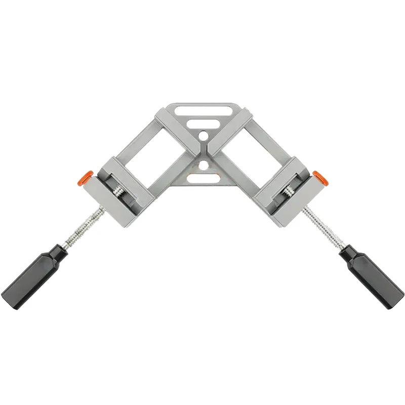 1 pièce 90 °   Pince d'angle avec deux poignées en aluminium, pince à Angle droit, cadre photo, soudage, outil de serrage pour le travail du bois