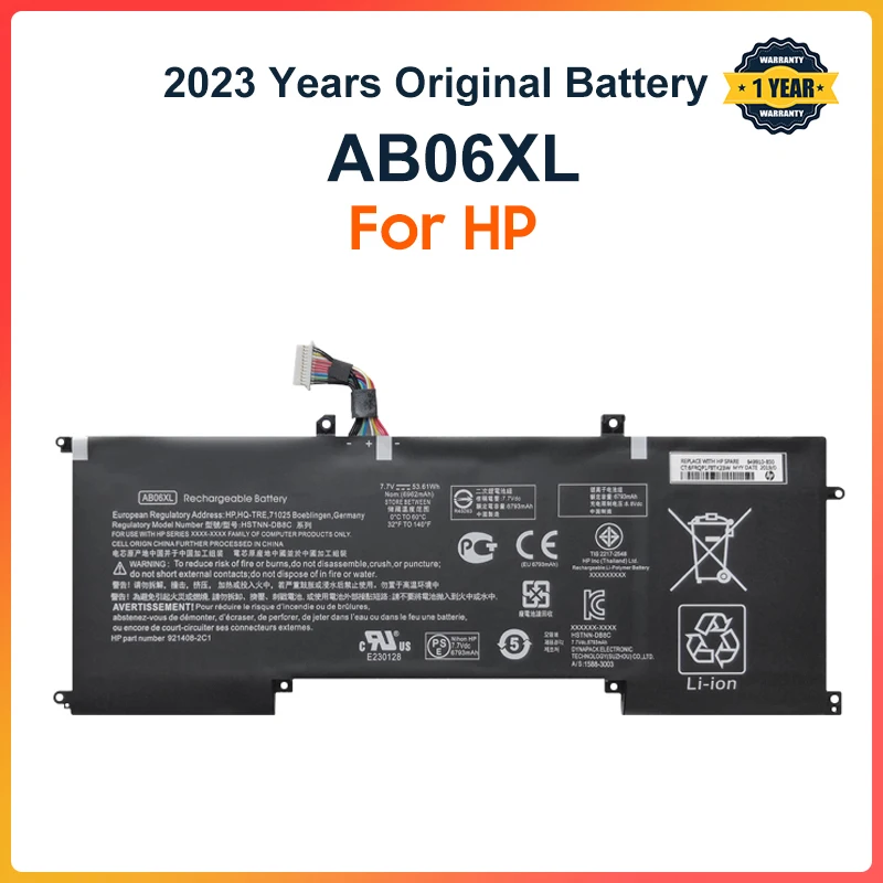 Imagem -01 - Bateria para hp Envy 13-ad019tu 13-ad020tu 13-ad106tu 13-ad108tu Tpn-i128 Hstnn-db8c 9214082c1 921438855 Ab06xl