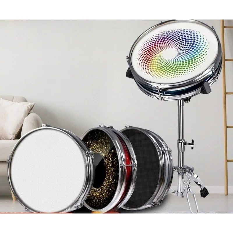 12 Inch Silent Double‑Sided Drum Pad Practice Percussion Pad For Beginner Drum Training Drum Set Accessory