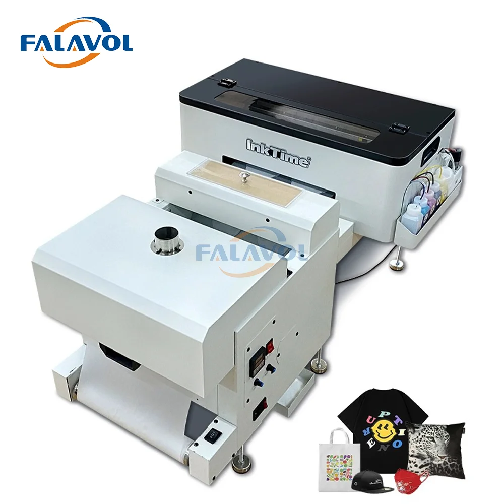 A3 DTF Printer A3 Directly Transfer Film Heat Press with Powder Shaker Shaking XP600 Printhead for T-shirt Jeans Suit All Fabric