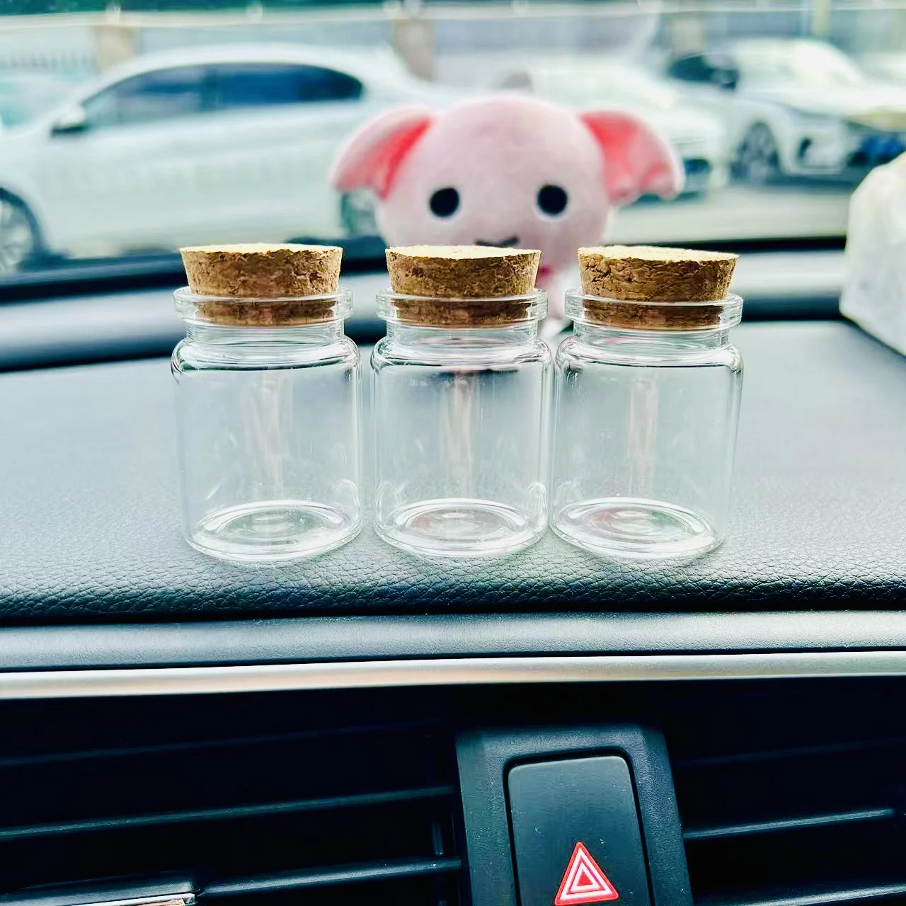 DIY Glass Jars 12/18/24/36/48 PCS 30ml Mini Wishing Glass Bottles Cork 37*50mm Tiny Cork Transparent Glass tube Decoration