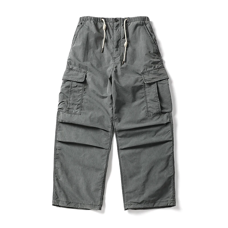 

American Streetwear Outdoor Quick-Dry Cargo Pants - Men's Relaxed Straight-Leg All-Purpose Trousers Soft Breathable Unisex