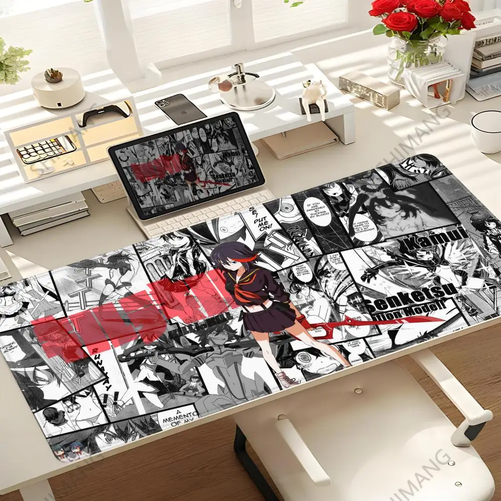 

Anime Kill La Kill Desk Mouse Pad Cute Matoi Ryuuko HD Desk Pad Extended Gaming Keyboard Mats Large XXL Gamer Mousepad 90x40