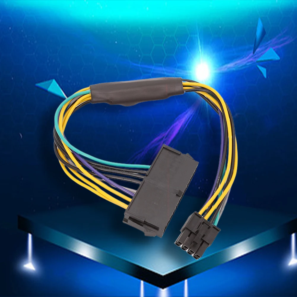 ATX 24Pin إلى 8Pin كابل الطاقة 30 سنتيمتر مصدر طاقة طويل دعم 1000 واط سلك كهربائي لديل Optiplex 3020 7020 9020 8 دبوس