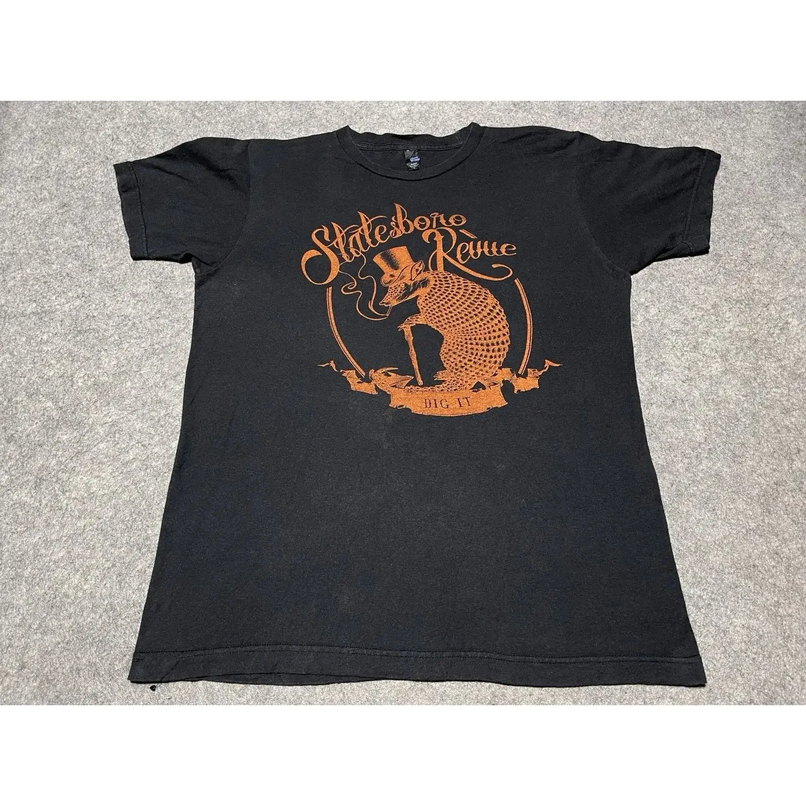 The Statesboro Revue Folk Country Texas Western Musik Band schwarz Damen T Shirt M vintage Washed fashion Comfortable Stylish