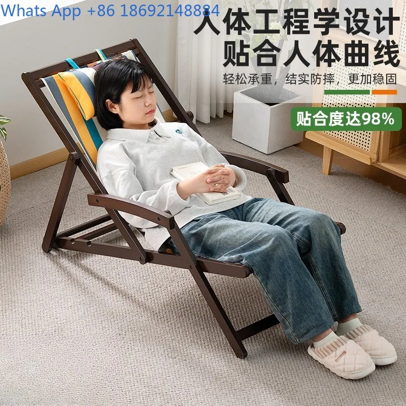 Office Nap Folding Recliner Home Folding Chair No Installation Lazy Backrest Chair