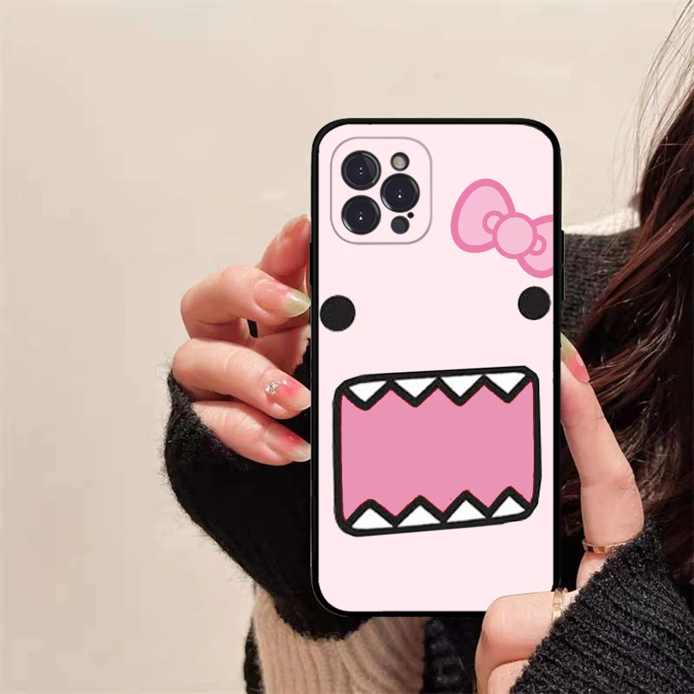 Cute Domo-kun Phone Case For IPhone 15 8 7 6 6S Plus X SE 2020 XR XS 14 11 12 13 Mini Pro Max Mobile Case