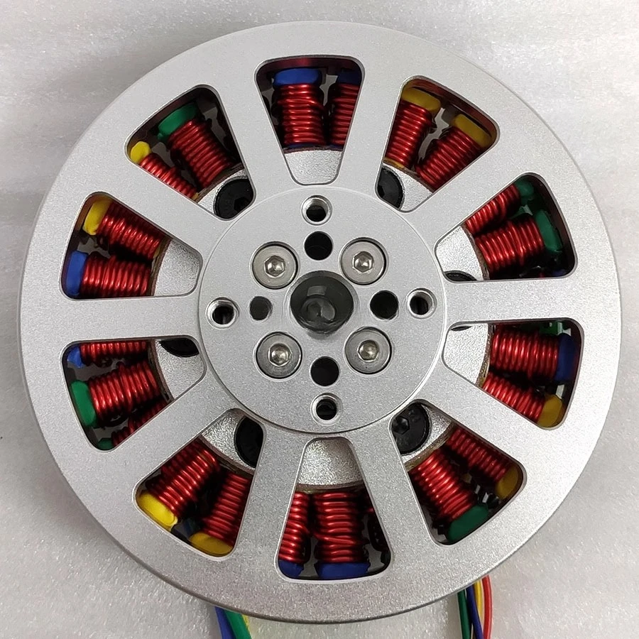 8110 Motor CC sin escobillas de 300W, par de 1,2 Nm, eje hueco ultrafino plano, accionamiento directo para robótica, automatización Industrial