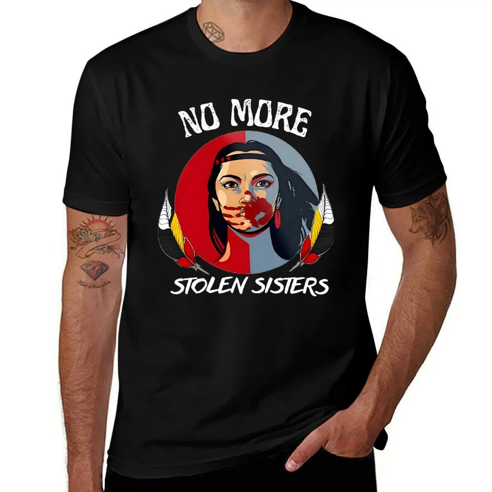 

No More Stolen Sister Shirt, American Native Shirt, MMIW Shirt, Indigenous Red Hand, Wear Red For My Sister Shirt emily T-Shirt