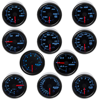 52mm 7 Color in 1 Racing Gauge Turbo Boost Gauge Bar PSI 2 Inch Water Temperature Oil Temp Volt Fuel Press Gauge Tachometer