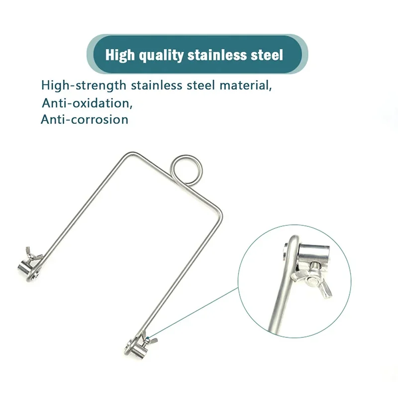 

GREATLH 1pcs Orthopedic Traction Bow Kirschner's Traction Bow Orthopedic Surgical Instrument Stainless Steel Tool
