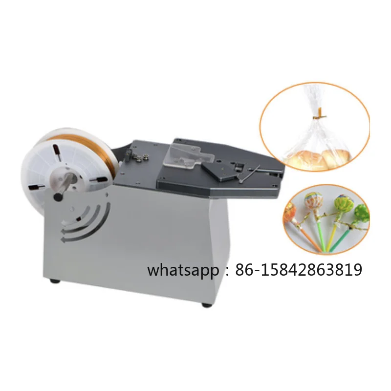 Gold thread binding machine bakery toast bag sealing machine bread bag flower cutter candy bag binding machine