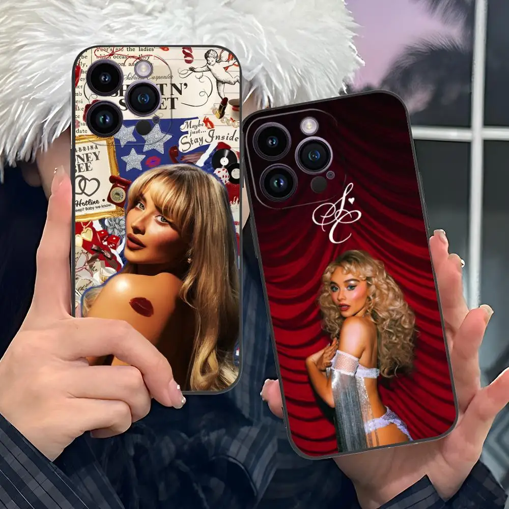 

Sabrina Carpenter Mobile Phone Case for iPhone 17 16 15 14 13 12 11 X XR XS 8 7 Pro Max Plus Mini Colour Protective Pretty Cover