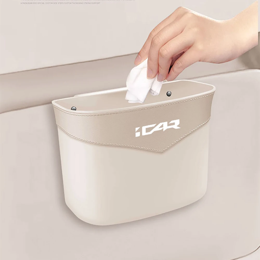 In-car trash Can Umbrella Storage Rear Seat Storage Box Modification Accessories Fit for Chery ICAR V27 V23 2024 2025 2026 view 3