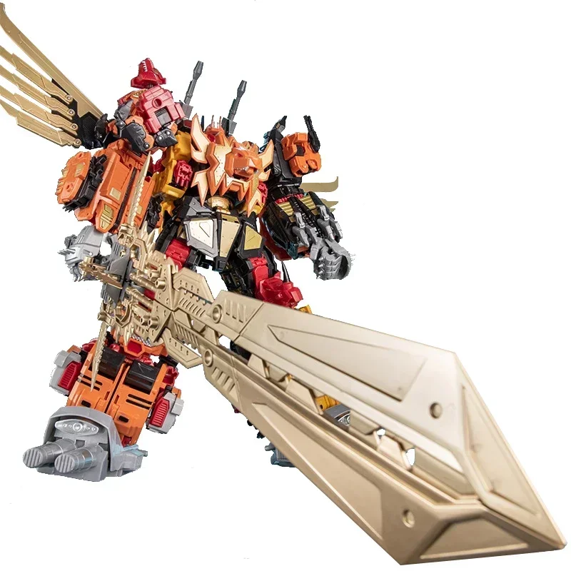 Jinbao Anime Series Figura Modelo para Crianças, Robô de Transformação, Predaking Superhero Dolls, Brinquedos de Plástico ABS, Figma, 5 em 1, 45cm