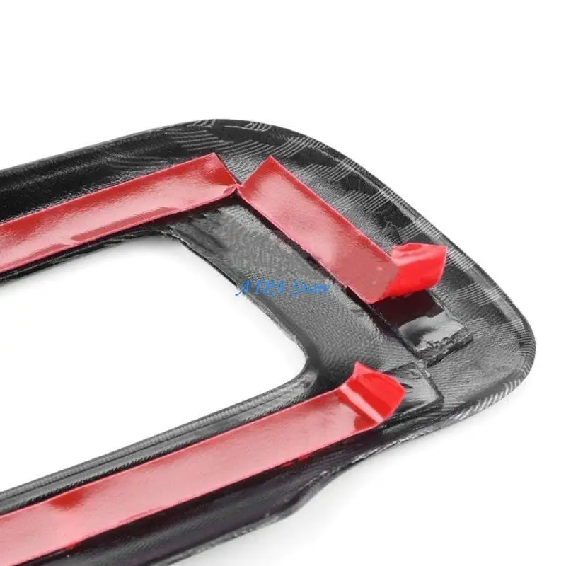 U13C 3x Kohlefaser-Auto-Lenkradknopf-Aufkleber, Verkleidung für Fahrzeugbesitzer