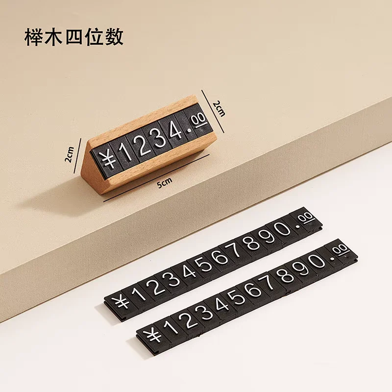 5 Pcs/lot Wood Price Sign Holder Stand Bread Store Price Label Card Tags Advertising Euro Dollars Mini Menu Price Paper Stand