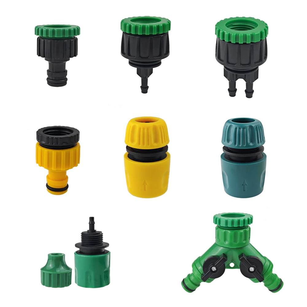 

2pcs Water Connectors Watering Hose ABS Quick Connector 1/2” End Double Male Hose Coupling Joint Adapter Extender Set