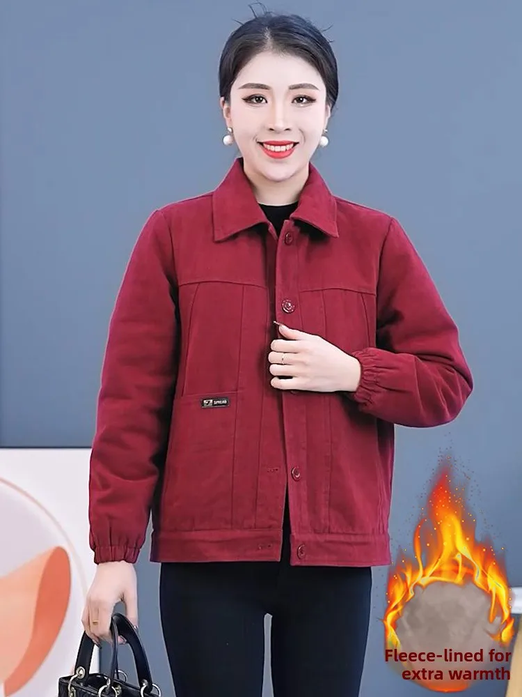 Casual Thiened Fce doublé ort Jaet femme Faion Design polyvalent vêtements d'extérieur d'hiver Sli Top Quali matériel