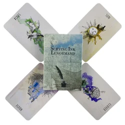 Scrying Ink Lenormand Cards A 40 English Fate Divination Deck Borad Games