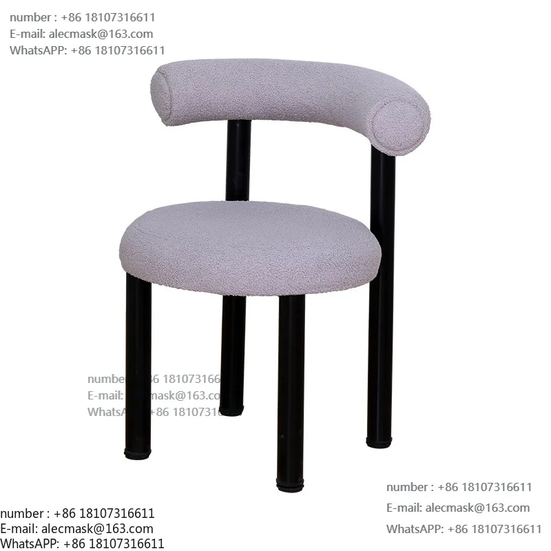 

Internet celebrity makeup chair dresser stool girls bedroom modern simple light luxury cream style manicure chair