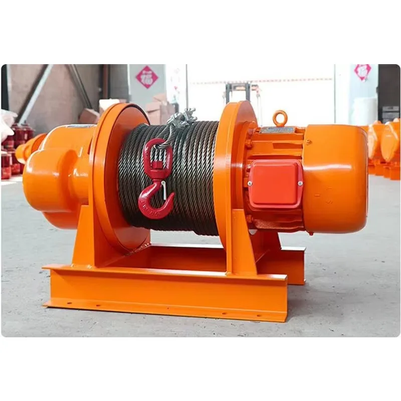Competitive Price JK-D Series Winch 2-20 Ton-High Speed Electric Winch with Steel Wire Rope for Auto Boat Crane Material Lifting