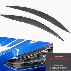 For Ford Focus MK4 Front Headlamp Eyebrows Eyelids Accessories ABS Stickers Headlight Trim Strip Car Styling 2019 2020 2021