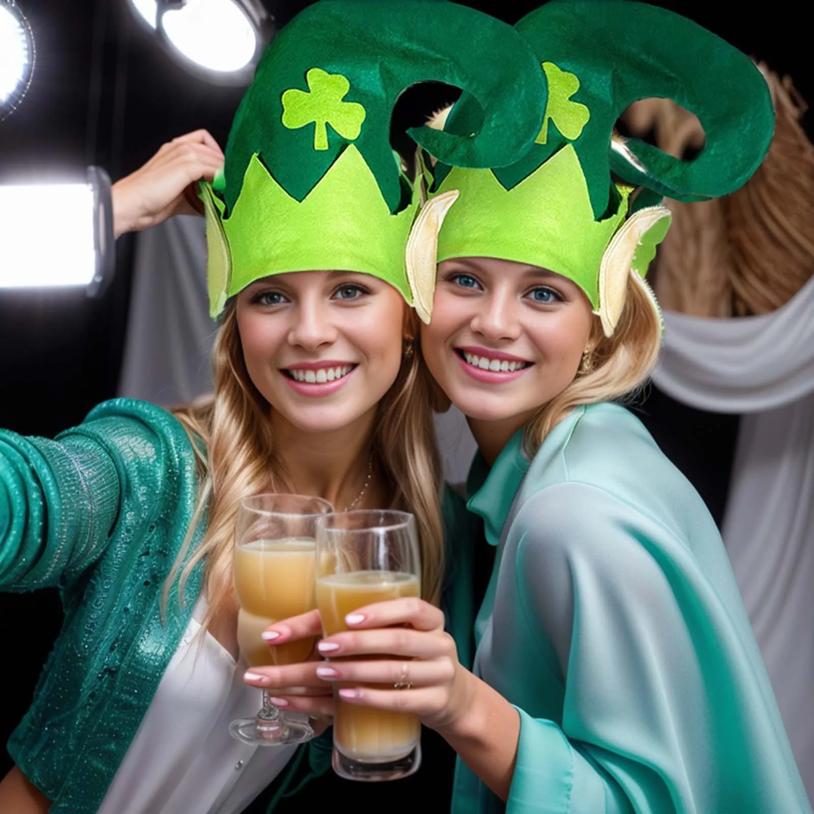 

Зеленая шляпа с эльфами в виде трилистника на день Святого Патрика, трехлистная ирландская шляпа лепрекона для свадьбы, карнавальный костюм, забавная праздничная шляпа 2025