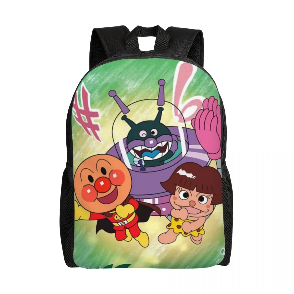 

Рюкзаки Anpanmans в стиле аниме на заказ для девочек и мальчиков, милые школьные дорожные сумки с героями мультфильмов, женские и мужские сумки для книг, подходят для 15-дюймового ноутбука