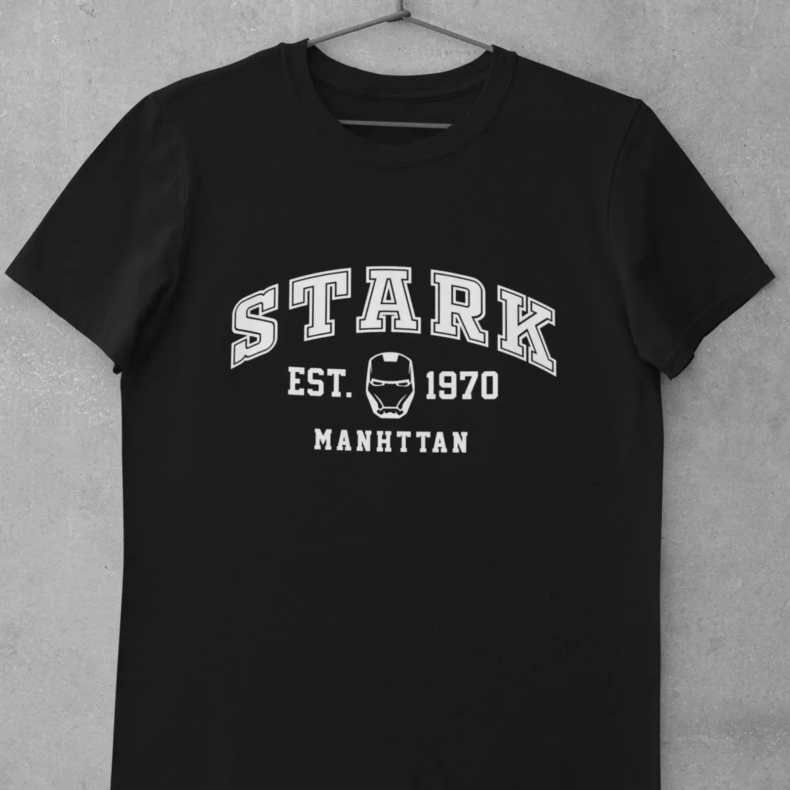 Camiseta Stark EST 1970 para adultos, sudadera con capucha unisex, perfecta para el Día del Padre o de la Madre, para él o ella, estilo vintage lavado, ropa de calle a la moda