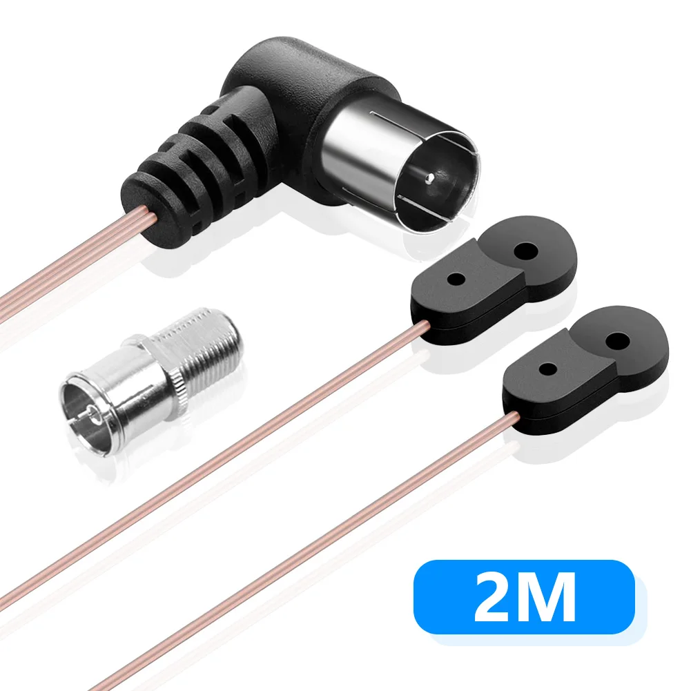 6,56 Fuß Innen-FM-Radio-Dipolantenne t Typ 75 Ohm Kabel mit Buchsen buchse für Yamaha, JVC, Sherwood, Pionier, Denon