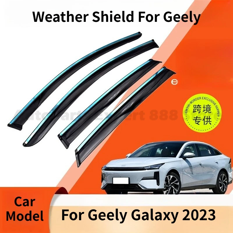 

Modification Parts Weather Shield For Geely Galaxy 2023 Window Visor Rain Guard Deflector Windshield Rain Eyebrow Awning Trim