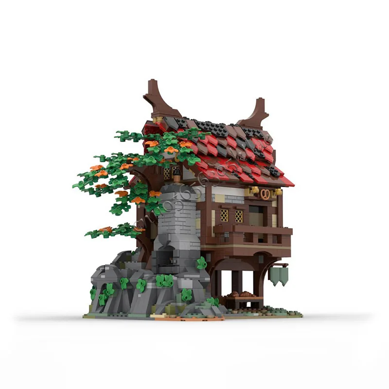 1407 أجزاء MOC مخبز القرون الوسطى اللبنات الإبداعية الطوب المعماري لتقوم بها بنفسك تجميع مجموعة ألعاب للأطفال هدية الكريسماس