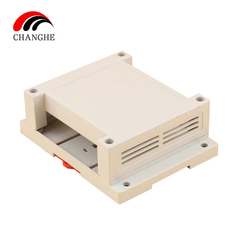 1Pcs 115X90X40Mm Plastic Plc Industriële Control Box Voeding Shell Geleiderail Type Shell instrument Bedrading Thr