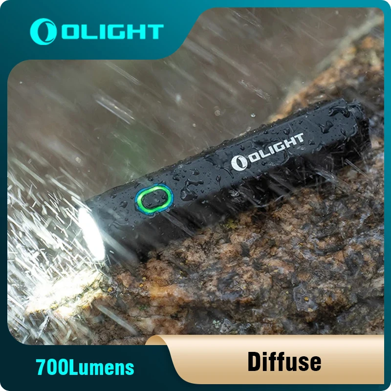 Olight Diffuse EDC flashlight 700 lumens, Type-C Charging, Rechargeable Battery, Battery Included