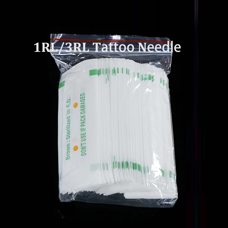 100pcs 3RL/1RL Permanent Makeup Needle Disposable Sterilized Professional Tattoo Needles for Tattoo Eyebrow Machine PMU Needles - Image 3